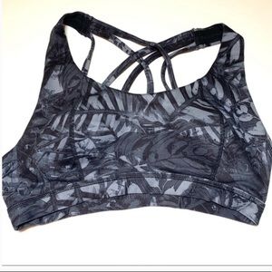 Sweaty Betty Women’s palm Leaf Crop Top/Sports Bra